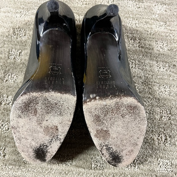 Stuart Weitzman Black Patent Leather Pumps - Picture 4 of 5